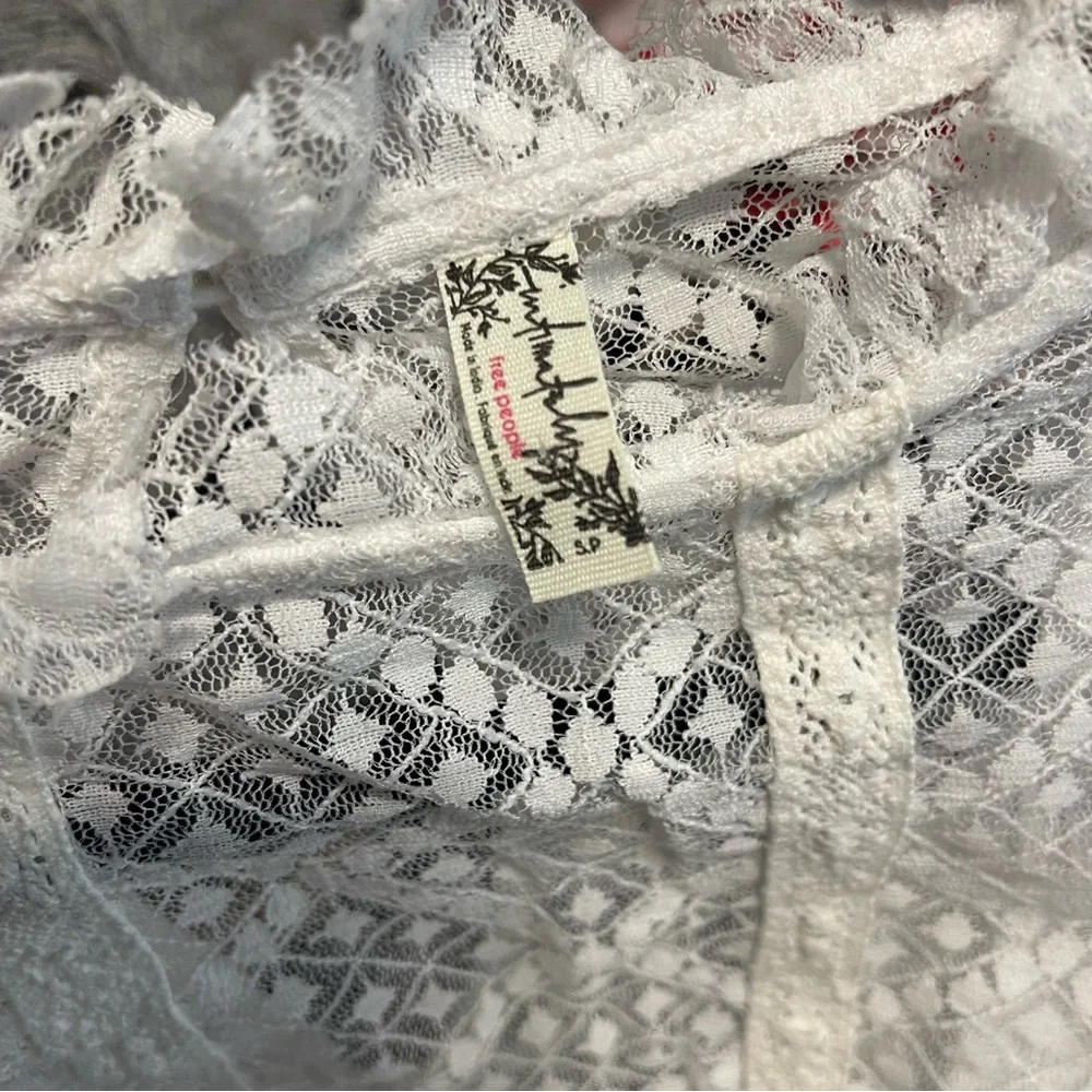 Free People Goldie Lace Bodysuit Ivory - Picture 2 of 4